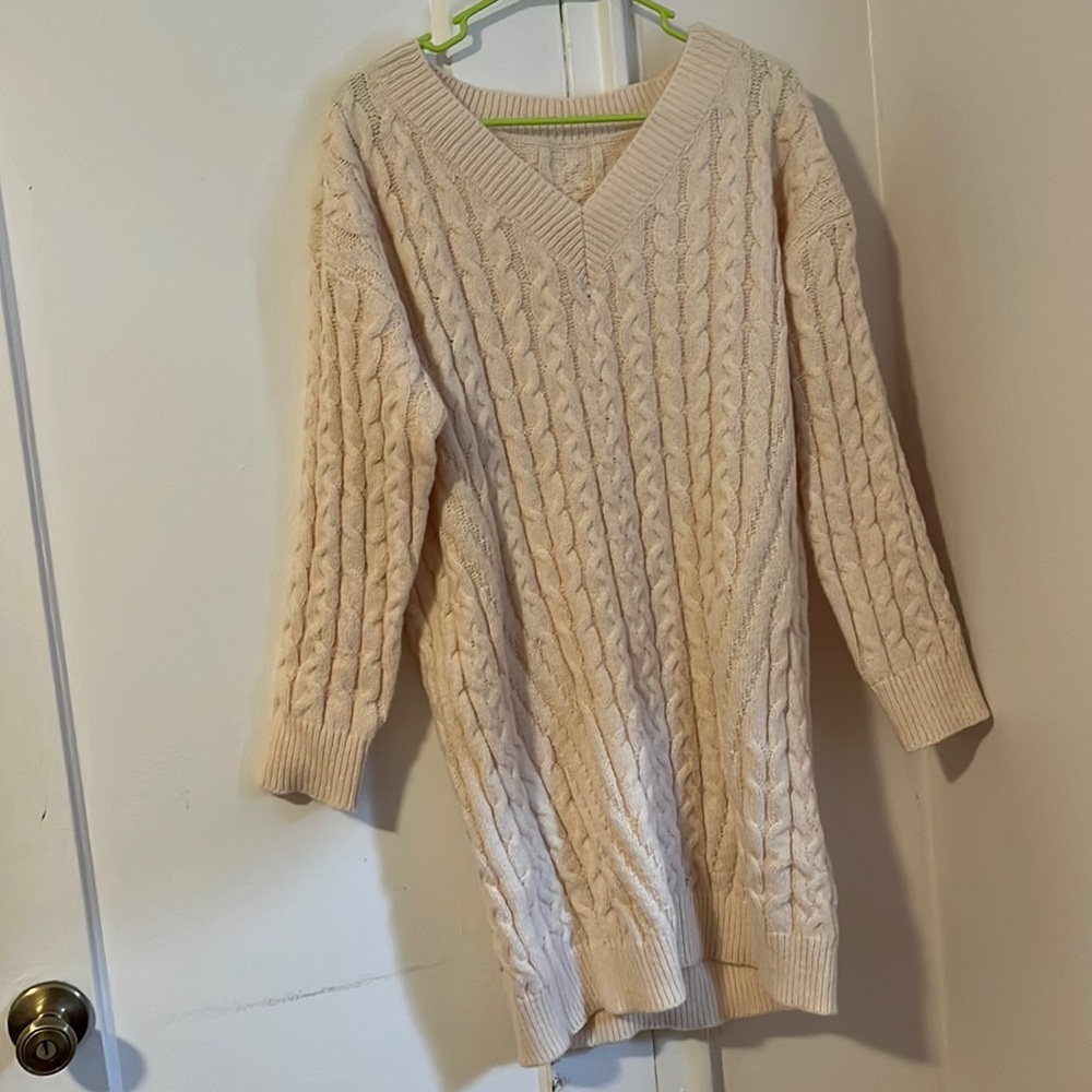 Women sweters white once size